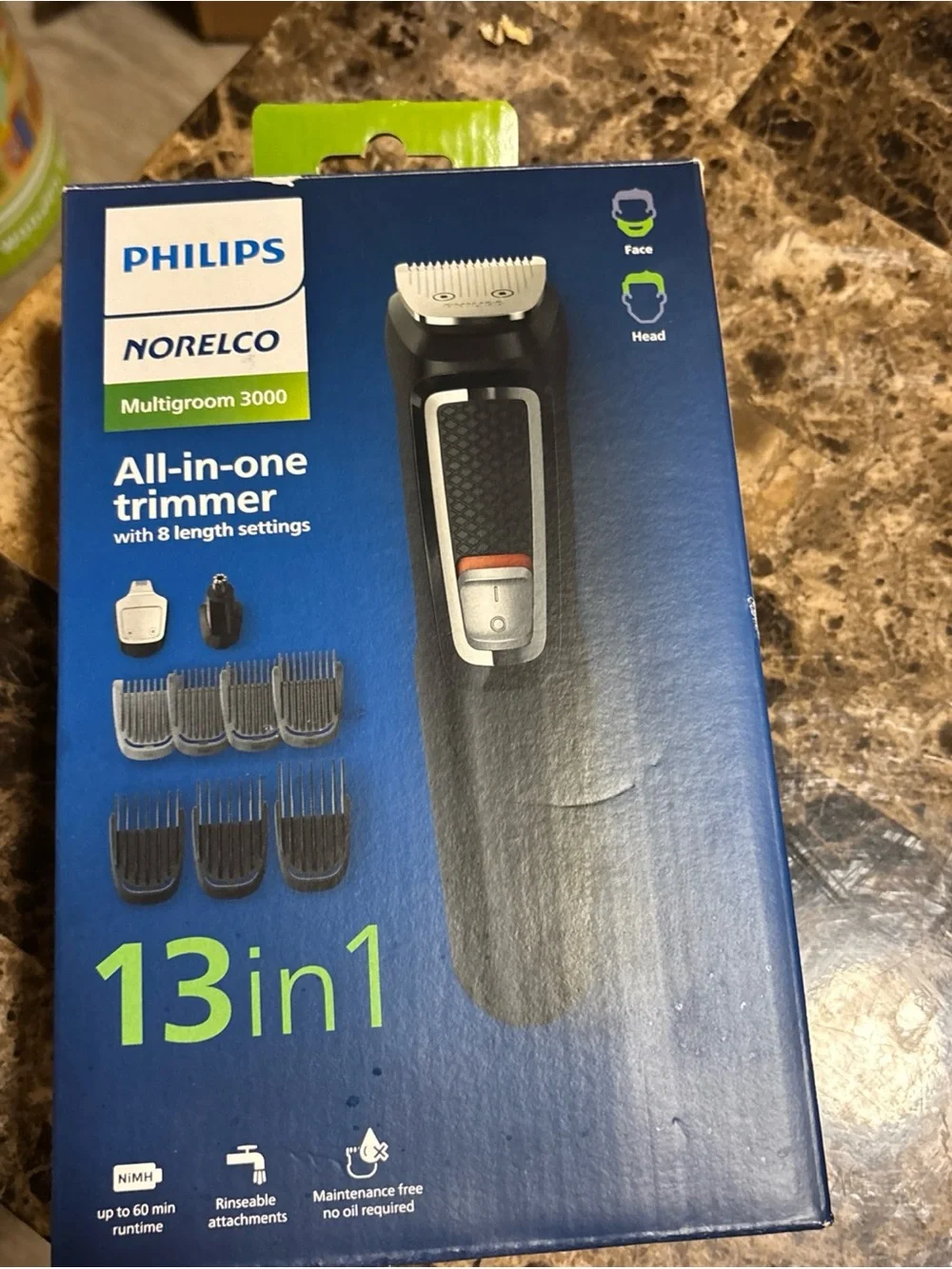 Philips Norelco Multigroom 3000 Trimmer - Blue and Black